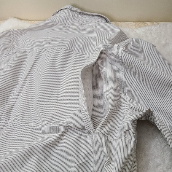 THE North Face pinstripes button-down long-sleeve Fishing shirt, M (PTP 20") - Picture 9 of 15